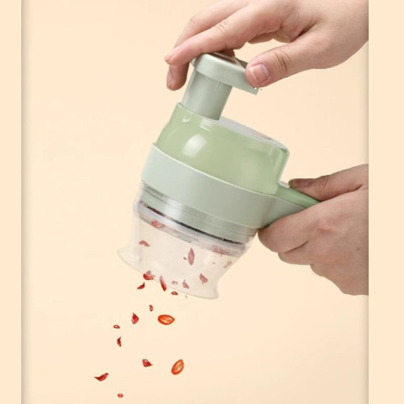 Multifunctional handheld electric vegetable cutter