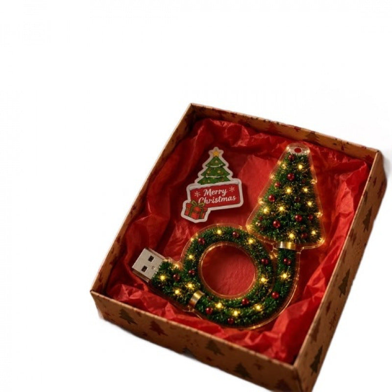 Creative USB Christmas Tree Projection Light
