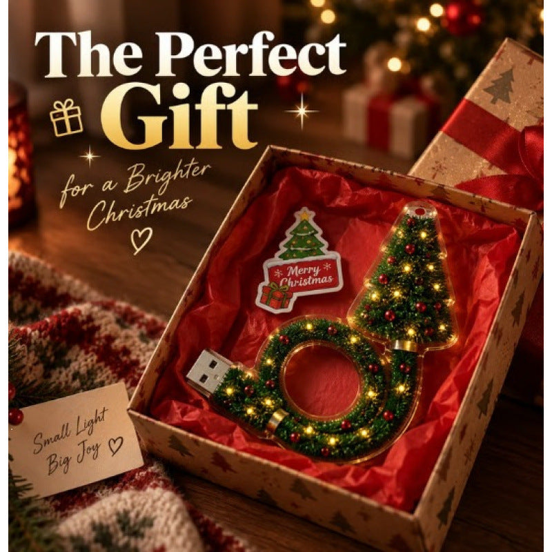 Creative USB Christmas Tree Projection Light